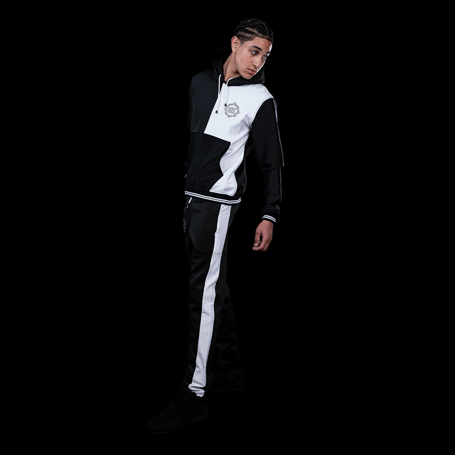 SWEAT À CAPUCHE ET PANTALON DE JOGGING BICOLORE