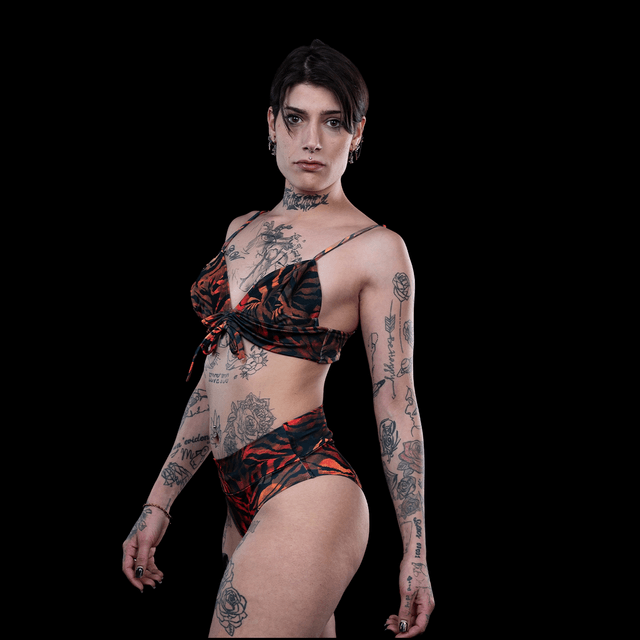 Maillot de bain fleuri 