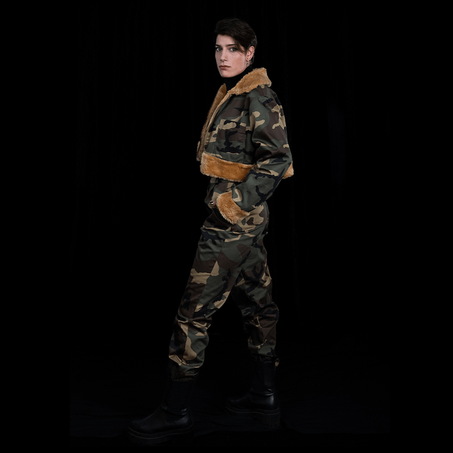 ENSEMBLE STYLE MILITAIRE