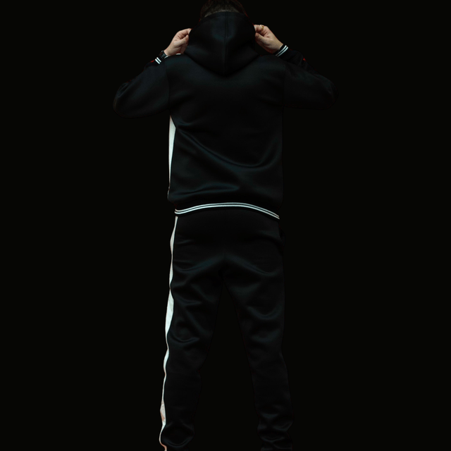 SWEAT À CAPUCHE ET PANTALON DE JOGGING BICOLORE