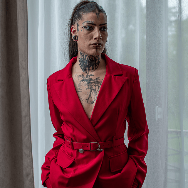 Tailleur Rouge 