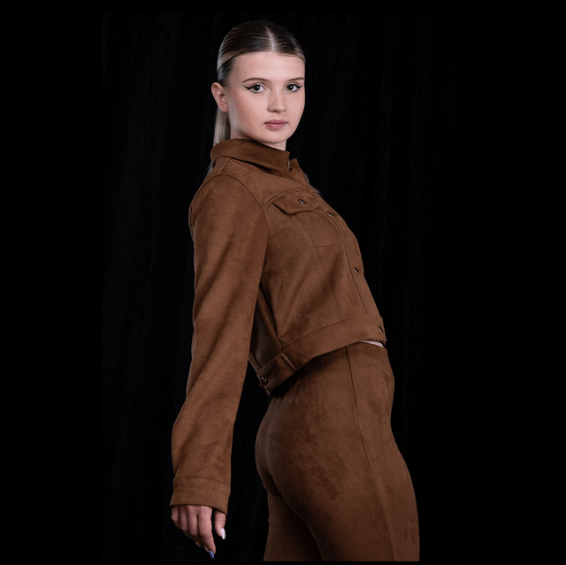 ENSEMBLE VESTE & PANTALON EN VELOURS 