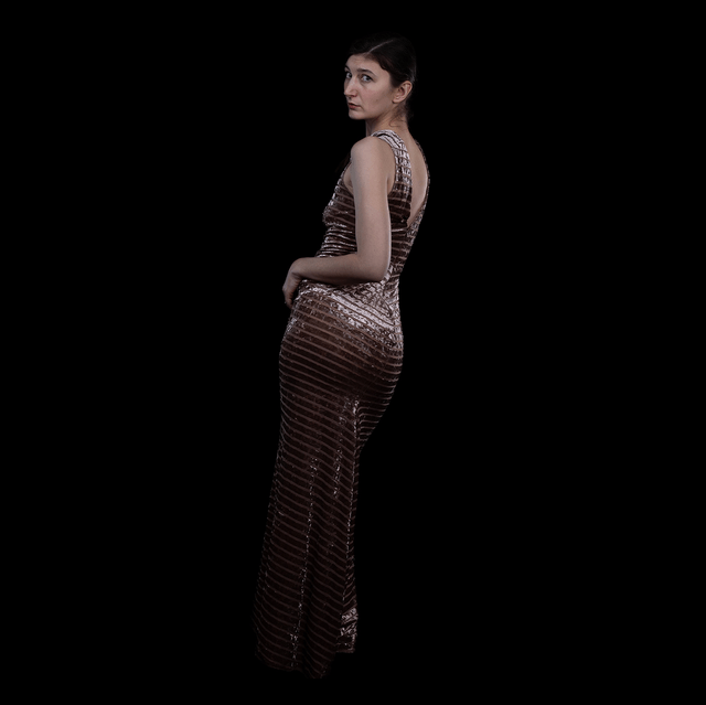 ROBE LONGUE EN VELOURS 