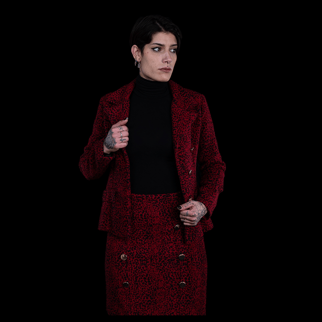 VESTE ET MINI-JUPE EN LAINE 