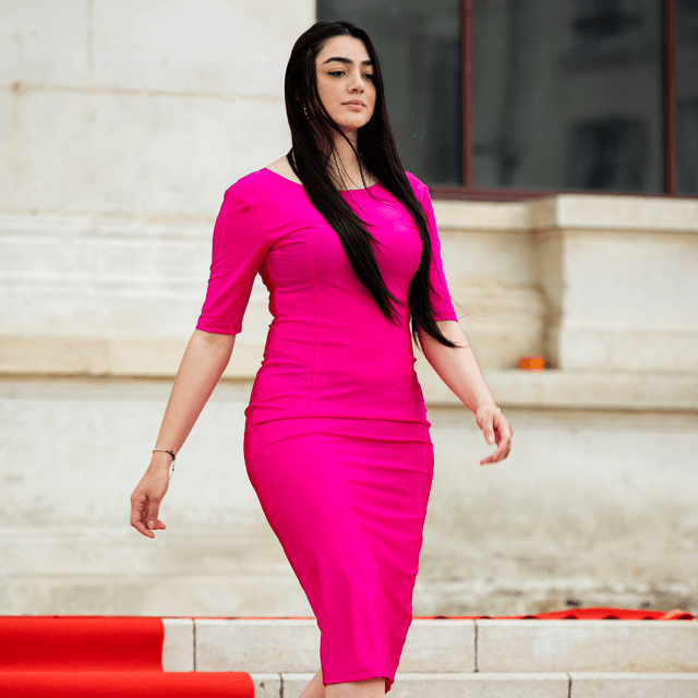 ROBE DE SOIRÉE MI-LONGUE DOS NU