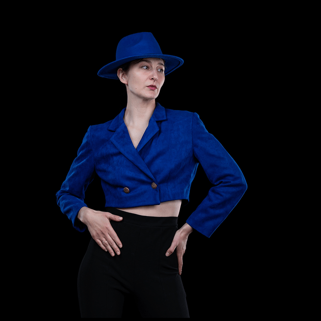 BLAZER COURT BLEU 