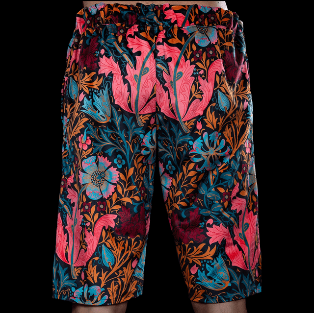 ENSEMBLE POLO & SHORT EN VELOURS FLEURI