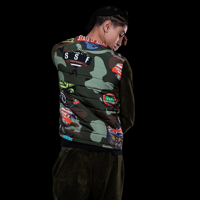 VESTE STYLE MILITAIRE EN VELOUS 