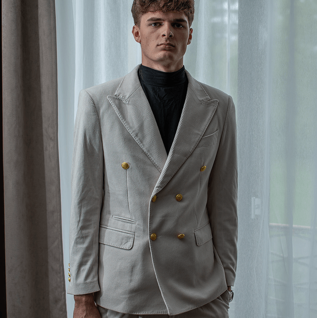 Costume homme en flanelle 