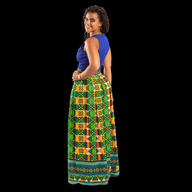 ROBE LONGUE AFRO DESIGN 