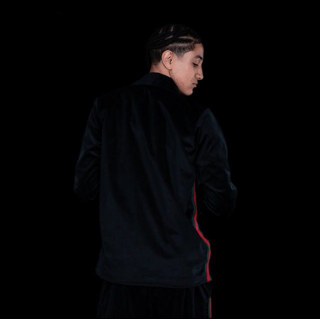 VESTE EN VELOURS NOIR 