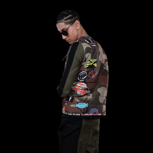 VESTE ET PANTALON BI-MATIÈRE  