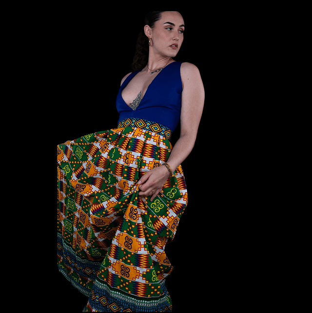 ROBE LONGUE AFRO DESIGN 
