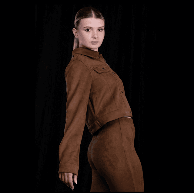 ENSEMBLE VESTE &amp; PANTALON EN VELOURS 