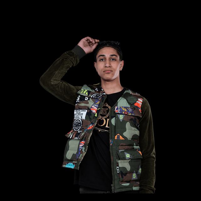 VESTE STYLE MILITAIRE EN VELOUS 