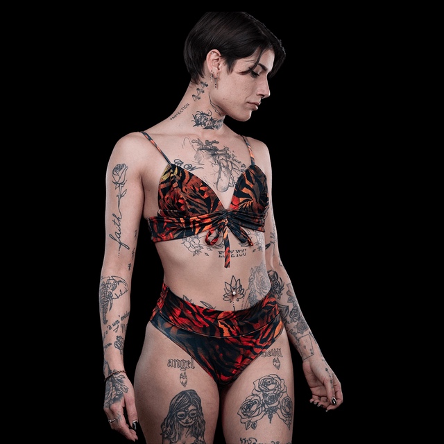 Maillot de bain fleuri 