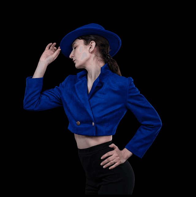 BLAZER COURT BLEU 